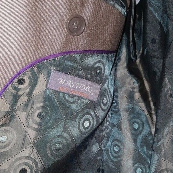 MASSIMO European STYLE SHINY TAN 2 PIECE SUIT - Picture 5 of 8